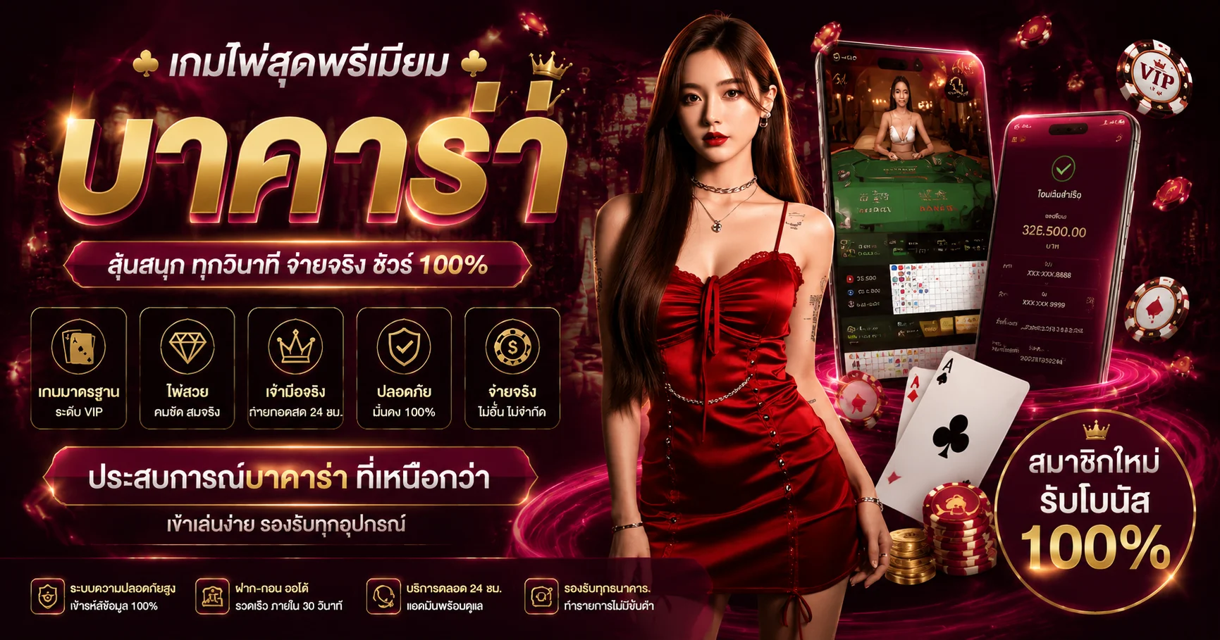 คาสิโนออนไลน์ PGPOWERWIN บาคาร่าสด ถ่ายทอดจากห้องจริง